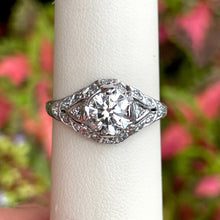 Load image into Gallery viewer, Platinum Diamond Ring, GIA Certified