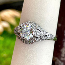 Load image into Gallery viewer, Platinum Diamond Ring, GIA Certified