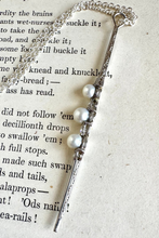 Load image into Gallery viewer, 14K Pearl &amp; Diamond Bar Pendant