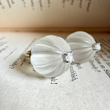Load image into Gallery viewer, Carved Rock Crystal Dome Ring