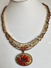 Load image into Gallery viewer, Mid-Century 18K Coral Statement Necklace