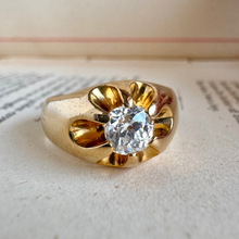 Load image into Gallery viewer, 14K Diamond Solitaire Belcher Ring