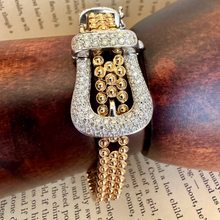 Load image into Gallery viewer, 14K Diamond Buckle Bracelet