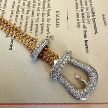 Load image into Gallery viewer, 14K Diamond Buckle Bracelet