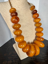 Load image into Gallery viewer, Oversized Baltic Amber Bead Necklace