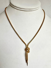 Load image into Gallery viewer, 9K Wheat Chain Drop Necklace