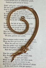 Load image into Gallery viewer, 9K Wheat Chain Drop Necklace