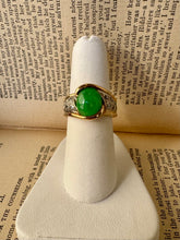 Load image into Gallery viewer, 14K Jade &amp; Diamond Ring