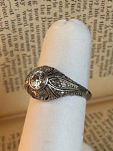 Load image into Gallery viewer, Platinum Art Deco Diamond Ring
