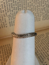 Load image into Gallery viewer, 14K White Gold Curved Band
