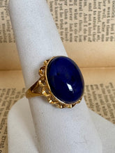 Load image into Gallery viewer, 14K Lapis Lazuli Ring