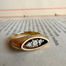Load image into Gallery viewer, 14K Diamond 3-Stone Ring