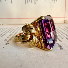 Load image into Gallery viewer, 18K Amethyst Cocktail Ring