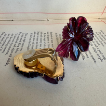Load image into Gallery viewer, 14K Carved Tourmaline Earrings