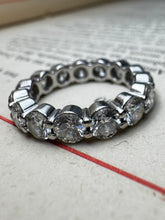 Load image into Gallery viewer, Platinum &amp; Diamond Eternity Band