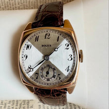 Load image into Gallery viewer, c.1927 9K Rolex Cushion Case