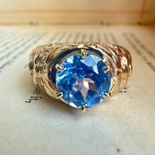 Load image into Gallery viewer, 14K Art Nouveau Sapphire "Triton" Ring