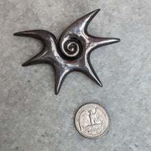 Load image into Gallery viewer, Sterling Silver Large Star Brooch by Spratling