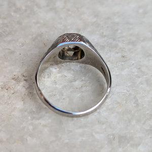 18k White Gold Art Deco Diamond Ring