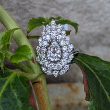 Load image into Gallery viewer, 14k White Gold Diamond Cocktail Ring